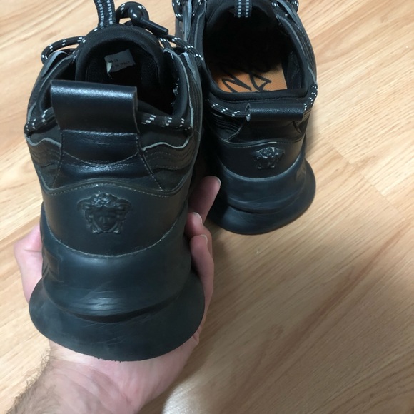 Versace Chain Reactions- Black, Gold And White Size 10 - Picture 4 of 5